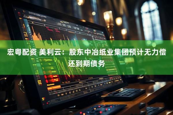 宏粤配资 美利云：股东中冶纸业集团预计无力偿还到期债务