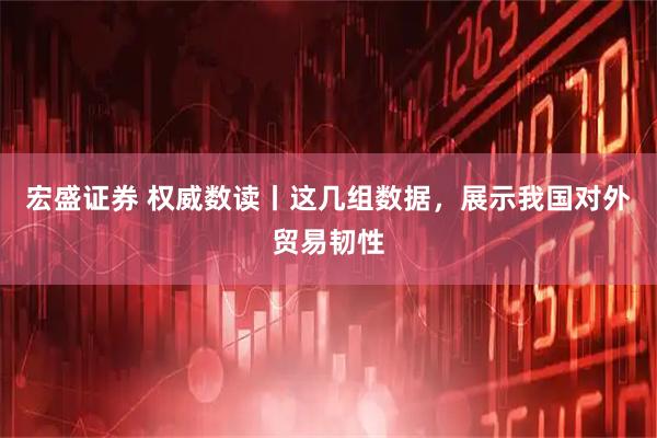 宏盛证券 权威数读丨这几组数据，展示我国对外贸易韧性